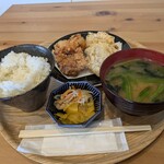 唐揚げ蔦 - から揚げ定食合い盛840円