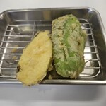 天麩羅処ひらお 本店 - ナス、ピーマン