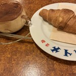 喫茶メトロ - エッグコーヒー　クロワッサン付き