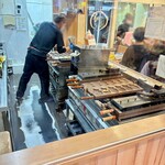 鯛きち - 焼き作業