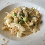 タンタ フェリチッタ - 海老と枝豆のクリームパスタ