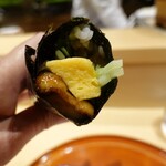 銀座 しのはら - 穴子の海苔巻き