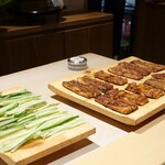 銀座 しのはら - 穴子、胡瓜