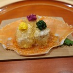 銀座 しのはら - 渡り蟹、伊勢海老、毛蟹