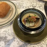 ガストロテカ ビメンディ - 秋刀魚のマリネと焼き茄子のムース