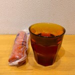 京氷菓 つらら - 熱いお茶と冷たいおしぼり～!!( ^o^)ﾉ
