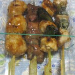 鳥づくし 鳥芳 - 料理写真:ももねぎ串＆きも串＆つくね串