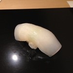 鮨 田なべ - ヤリイカ(塩と酢橘で)