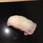 鮨 田なべ - 松川鰈(昆布締め)