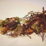 レフェルヴェソンス - 穴子のグリエと新牛蒡/成熟胡瓜と香草/芥子菜