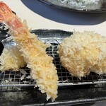 とんかつ憲進 - エビフライ、メンチカツ