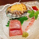 厨 花膳 - 中トロ 蝦夷鮑 真鯛