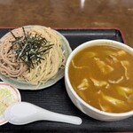 奥信州 - つけ汁カレーそば（小）　1,100円
合い盛り　　　　　　　　110円