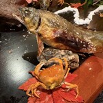 郷土料理ともん - 鮎と沢蟹