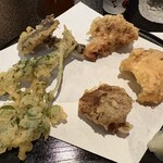 郷土料理ともん - キノコの天ぷら