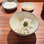 薪鳥新神戸 - 薪鶏そぼろご飯　かんずりとネギの新生姜
