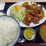 食堂米倉 - ニンニク焼肉定食　1150円