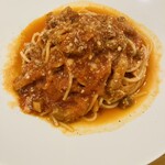 リストランテ野呂 - 自家製ベーコンのアマトリチャーナ（麺100グラム）