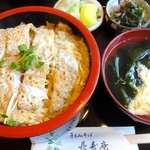 手もみそば 長壽庵 - カツ丼900円