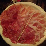 サラメ、プロシュート各種盛り盛り