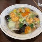 けん蔵 - 海老あんかけ飯