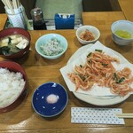 あおぞら - 桜えび定食。みなさんこれを注文してました！