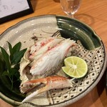 肉魚地酒 やすおか - 北海道産　蒸しズワイガニ