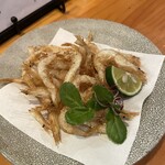 肉魚地酒 やすおか - 白海老から揚げ