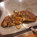 はやしのお好み焼 - お好み焼き豆天玉