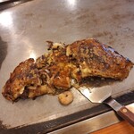 はやしのお好み焼 - お好み焼き豆天玉