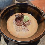 江戸前晋作 - 鮪の胡麻だれ漬け