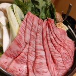 Shabu Shabu Ginhan Minatoku Daiba Ten - 寿喜烧肉（国产牛上肩肉）
