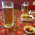 Chilli Padi Nonya Restaurant - タイガービール。お通し。
