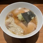 麺 ふじさき - わんたんチャーシュー煮干らぁ麺