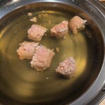 しゃぶしゃぶ もり島 - ミンチも柔らかくて最高でした