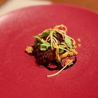 トラットリア イル レガーロ - 牛ハラミのオーガニックマスタードソース