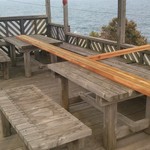 汐風 - 店のテラス席です。