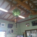 汐風 - 船のような店内です。