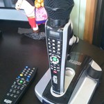 汐風 - 店内にあるカラオケセットです。