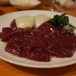 炭焼 金竜山 - レバー ＠1,000円×2 2014.11.1x