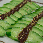 世界の山ちゃん - 料理写真:１）山ちゃん味噌キューリ