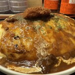 どんぶり&ダイニング はなちゃん - オムライスM(400g)チーズ一口カツトッピング