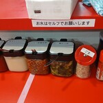 ラーメンショップ◯化 - 卓上調味料♪
