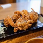 天神食堂 ハルキッチン - 丸ごとカニフライとカニクリームコロッケ