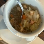 Restaurant Emoa - 追加した野菜たっぷりスープ