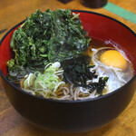 そば・うどん マキオカ - 料理写真:春菊そば＠税込480円＋生卵＠税込50円