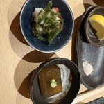 喜わ - 先付けのたこと煮こごり