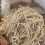 自家製麺 らぁ麺はち - 細麺ストレートがスープと合います♫