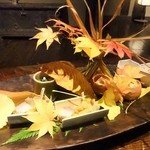 燈々庵 - 錦秋吹き寄せ風旬菜各種盛り込み