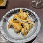 イル アオヤマ - 天然きのこ（岐阜県木曽）のフリット（舞茸、香茸、ショウゲンジ）